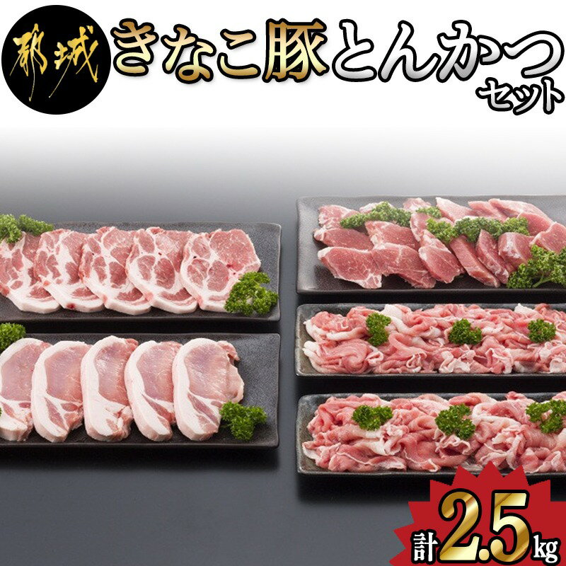 【ふるさと納税】都城産「きなこ豚」とんかつセット - ブランド豚のやわらかい豚肉 豚ロースとんかつ/豚肩ロース豚カツ/ヒレトンカツ/ウデ・モモ小間切れ ひれ肉 腕 もも こま切れ 送料無料 MA-1207【宮崎県都城市は2年連続ふるさと納税日本一！】