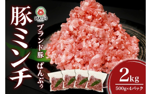 
										
										ブランド豚「ばんぶぅ」ミンチ 2.0kg(500g×4パック)
									