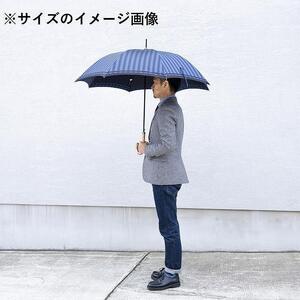 槙田商店【紳士長傘】Tie Stripe×Plain ブルー