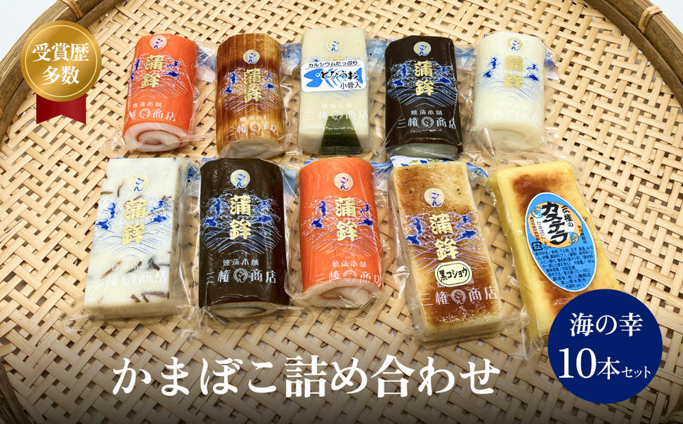 かまぼこ 海の幸10本セット 三権商店 富山県 氷見市 蒲鉾 詰め合わせ ギフト