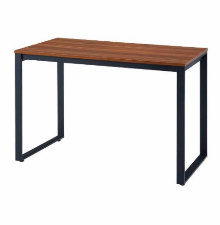 MTKTミーティングテーブル 幅120（1.天板ブラウン×脚部ブラック） ミーティング 打ち合わせ 作業机 家具 テーブル 愛西市 / タック株式会社 [AEAH013-1]