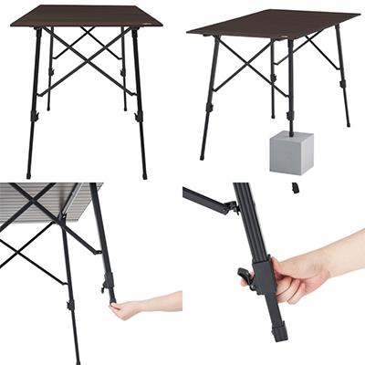 ふるさと納税 城陽市 丸洗いアジャスタテーブル L アウトドアやBBQで役立ち、丸洗い可でお手入れも楽々!73551001 |  | 02