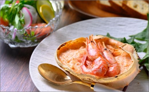 カニ屋が作る海のグラタン 甘エビ 3個セット　UO01002