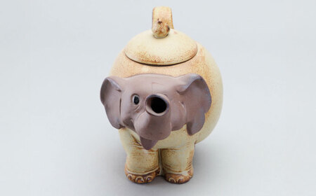 かしわ窯　動物のポット　ゾウ【1541728】