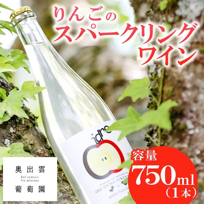 りんごのスパークリングワイン 「シードル赤来」  750ml【ワイン 炭酸 お酒 リンゴ パーティ ギフト】