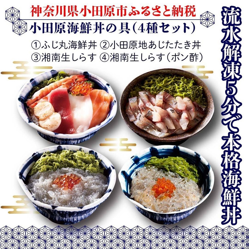 小田原海鮮丼の具（4種セット） 142069_DX005