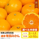 【ふるさと納税】【先行予約】厳選！ 濃厚 有田みかん サイズ混合 Sサイズ ～ Lサイズ 選べる容量 約 2kg 4kg 8kg 10kg【ミカン 蜜柑 オレンジ 柑橘 温州みかん 和歌山 有田】