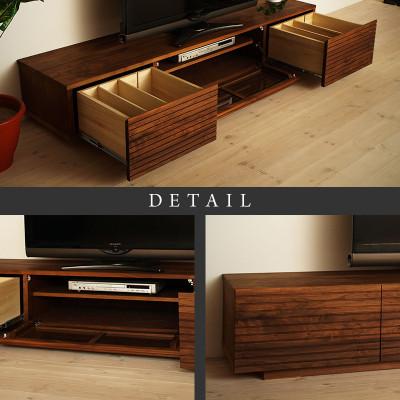 ふるさと納税 大川市 【大川家具】無垢材　テレビボード　風雅　ローボード　幅1800【設置付き】ウォールナット　 |  | 02