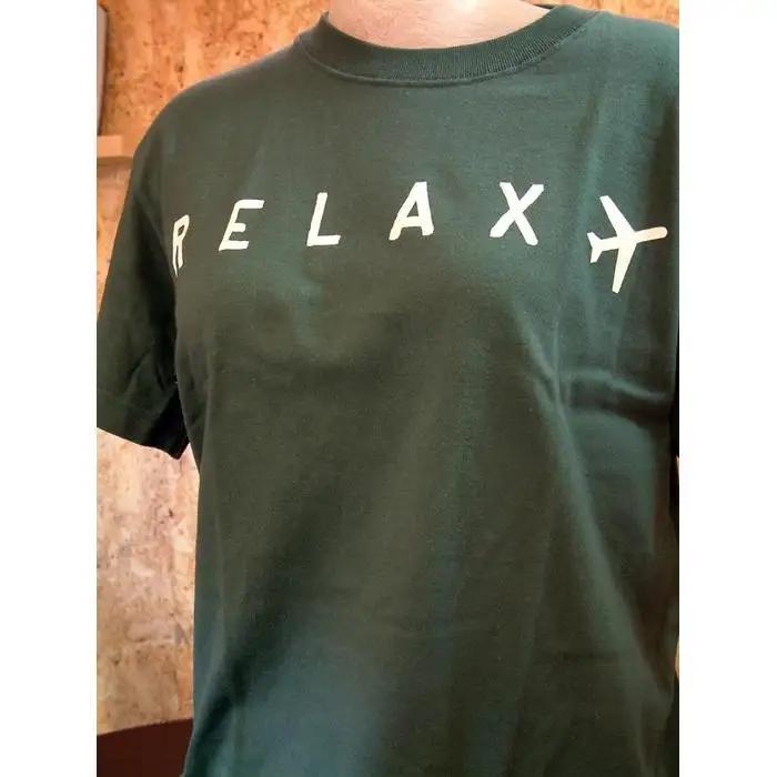 鎌倉ブランドの老舗「KAMAKULAX」の定番オリジナル RELAX Ｔシャツ【ダークグリーン】Mサイズ