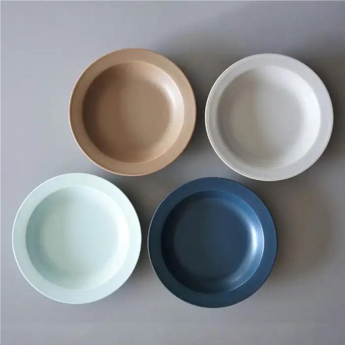 【波佐見焼】DAILY MAT シリーズ 20cm リム皿 お皿 4枚セット 食器 皿 【永峰製磁】【eiho】 [RA52] 波佐見焼