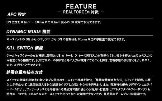 東プレ REALFORCE GX1 Plus キーボード 英語配列 テンキーレス 45g 白 （型式：X1PD21）