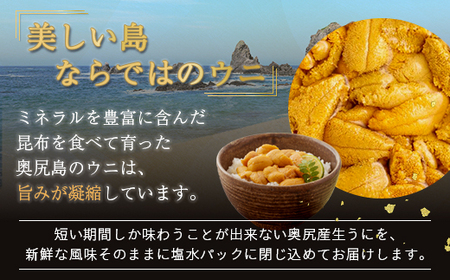 【2025年度先行予約】北海道奥尻産「キタムラサキウニ」250g (50g×5塩水パック)【期日指定不可】 【 ふるさと納税 人気 おすすめ ランキング うに ウニ 雲丹 海栗 塩水ウニ 塩水うに キ