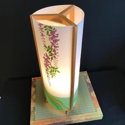 ふるさと納税 泉佐野市 正絹着物生地で作ったおしゃれな行灯 花三様 あんどん あかり 夢あかり 099H821