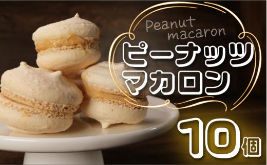 ピーナッツマカロン 10個セット 個包装1袋×10個 冷凍 マカロン 千葉県 銚子市 ル・ノワ