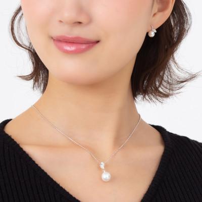 ふるさと納税 神戸市 【常盤木】白蝶真珠(南洋真珠) ダイヤモンド K18 ホワイトゴールド ペンダントトップ |  | 03