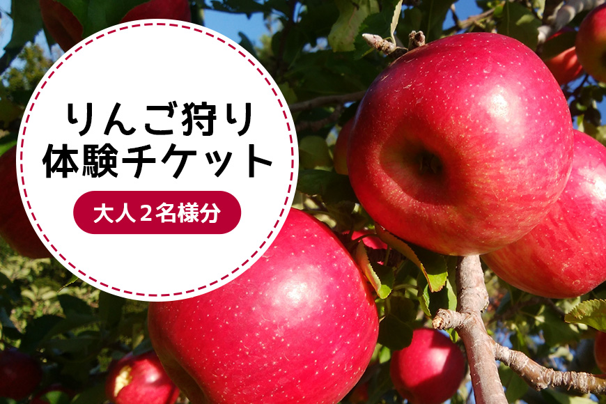 りんご狩り体験チケット（大人2名様分） 9-R