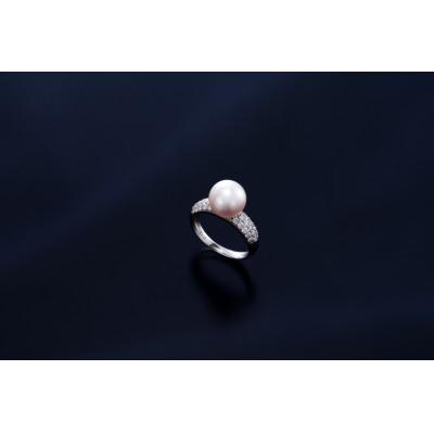 ふるさと納税 鳥羽市 あこや真珠パヴェリング(9号)　650-01