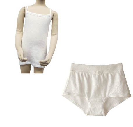 
                  Fleepジュニアキャミソール　ミルクセット1セット ／ 綿100％ キッズ 肌着 下着 アンダーウェア 日本製 埼玉県 No.531
                