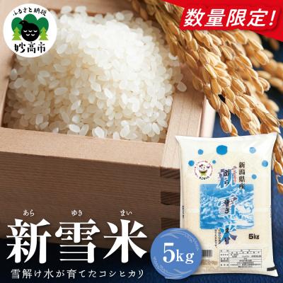 ふるさと納税 妙高市 新雪米(あらゆきまい)5kg