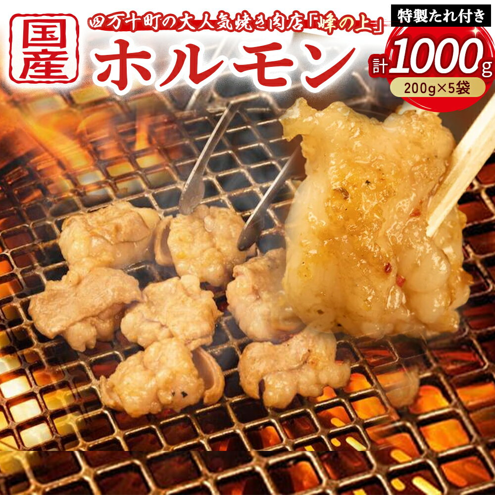 【ふるさと納税】Amu-03 大人気焼肉屋さんのご家庭で簡単！ホルモン焼きセット1000g もつ 国産 焼肉 国産ホルモン 牛 肉 国産牛 ほるもん 牛ホルモン もつ鍋