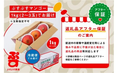KY001 【ぷすぷす農園】宮古島産完熟マンゴー(家庭用／1キロ／農園直送)