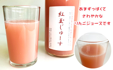 紅玉のじゅーす 720ml×３本 セット 【うわのリンゴ園】 / りんご ジュース 100％ 贈答