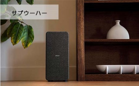 DENON ワイヤレスサブウーハー付きサウンドバー DHTS517K スピーカー F21R-842