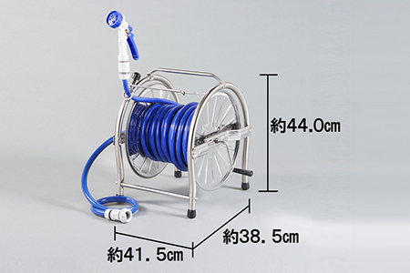 [グリーンライフ] ステンレスホースリール 25ｍ  （ホース）【028P002】