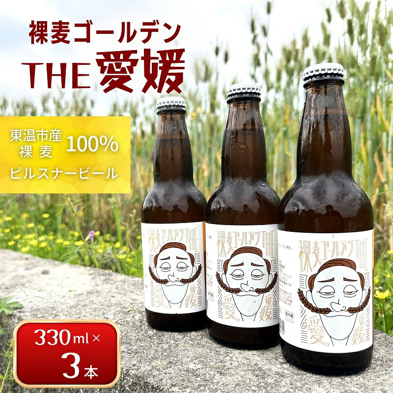 【ふるさと納税】裸麦ゴールデンTHE愛媛　3本セット