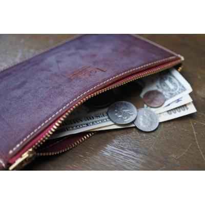 ふるさと納税 亀岡市 【経営者様にお勧め】高級ブライドルレザーマルチポーチ・バーガンディ|LMP-01-BGD-BRI |  | 01