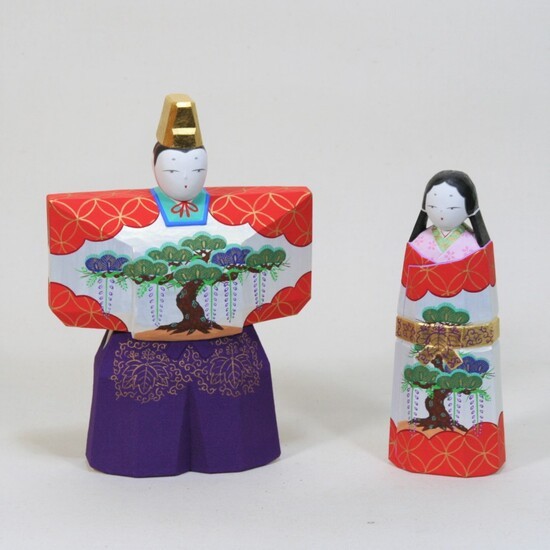 
                  奈良一刀彫 立雛（7寸紫袴） 伝統工芸品 大林杜壽園 奈良県 奈良市 なら 
                