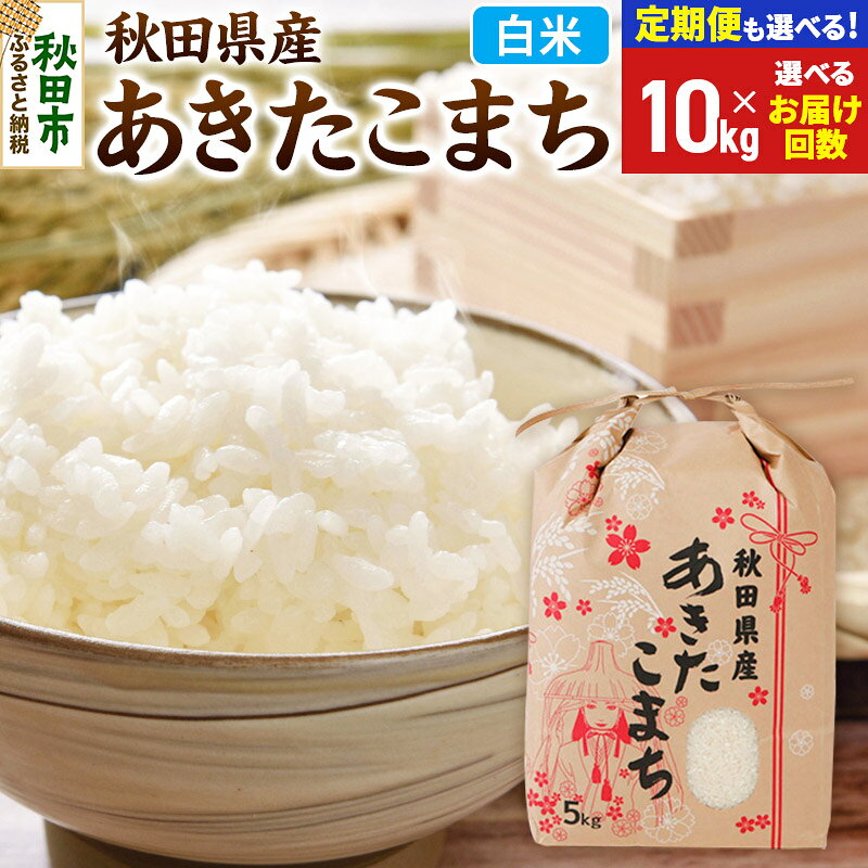 【ふるさと納税】《令和8年産》あきたこまち 10kg (5kg×2袋) 【白米】【選べるお届け回数(定期便)】秋田県産 こまちライン お米 新米