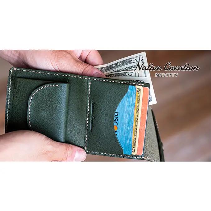 Native Creation コンパクト財布 ミニ財布 NC3771V 全7色 栃木レザー【納期1～3カ月】 ファッション小物  BLACK