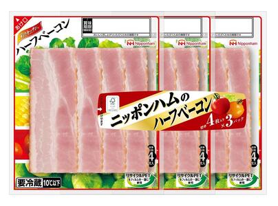 彩キッチン　３連ハーフベーコン　90ｇ×12パック【北海道工場発】_03933