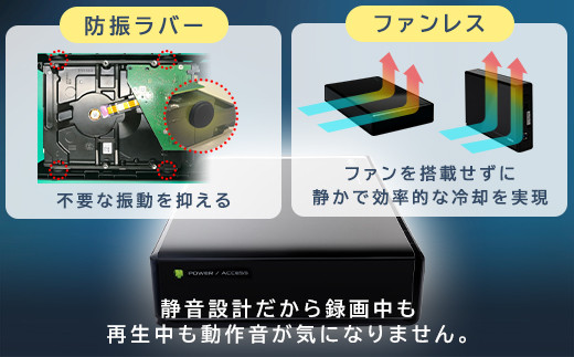 【066-03】ロジテック ハードディスク 1TB WD Red Plus 搭載モデル テレビ録画 HDD 外付け 3.5インチ USB3.2(Gen1) WD10EFRX 日本製 ファンレス 冷却  TV Win11 Mac 対応【LHD-EN1000U3WR】