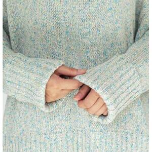 【ezu】color field sweater unabara /天然繊維◆海原◆Lサイズ【1720352】