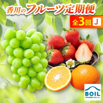 
                  ＜発送月固定定期便＞香川のフルーツ(3J)全3回【4083530】
                
