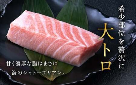 【定期便2回】冷蔵でお届け！満足！生本マグロ 大トロ（柵どり） 400g × 2回お届け （毎月お届け）