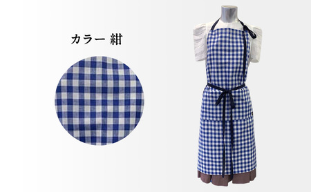 【Orishoエプロン by 遠州織物】 遠州綿 de エプロン C1-B・K 衣類 静岡 浜松市 紺