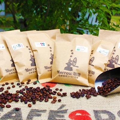 ふるさと納税 小郡市 【6種飲み比べ・豆のまま】小郡ブレンドと世界のコーヒー豆 100g×6袋[No5354-7012]