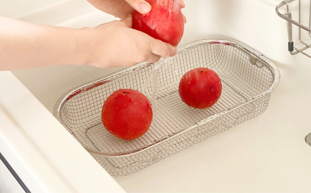 すっきり暮らすセット（浅型+マット+ジャグボトル） 水切りかご ステンレス 食洗機対応 燕三条製 [ビーワーススタイル] 【020S105】