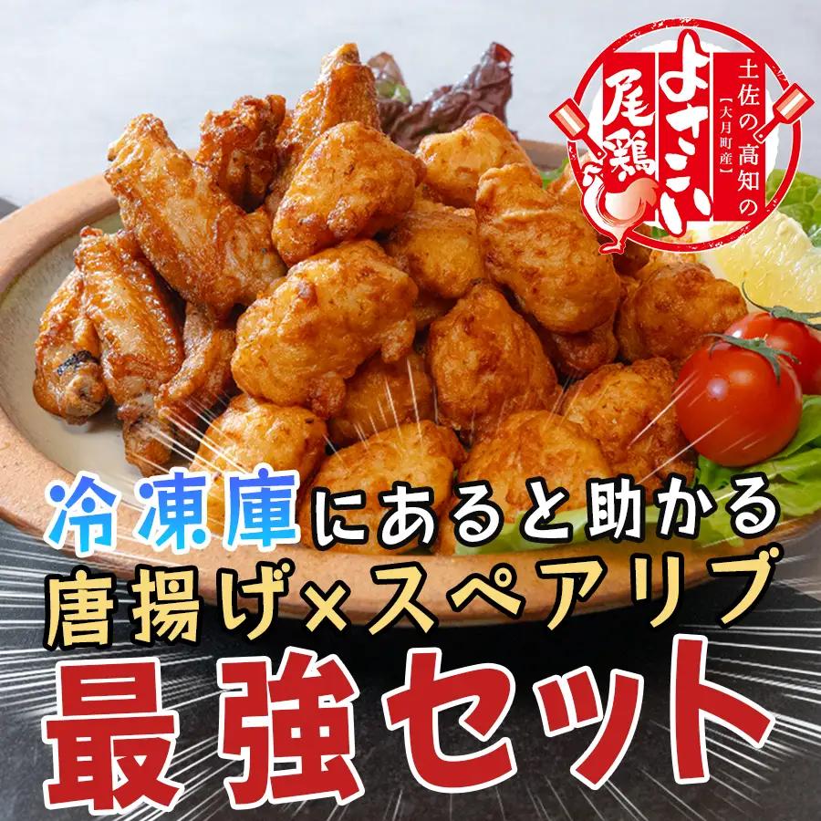 国産 よさこい尾鶏 鶏肉 唐揚げ 手羽中 チキンスペアリブ 900g 冷凍 簡単調理 レンジ