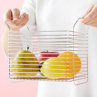 ふるさと納税 三条市 [ハナウタ] おしゃれなステンレス製キッチン用品 キッチンバスケットL シルバー【012P007】 |  | 03