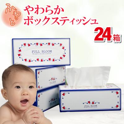 ふるさと納税 沼津市 ティッシュ ペーパー ボックス 24箱 柔らかめ