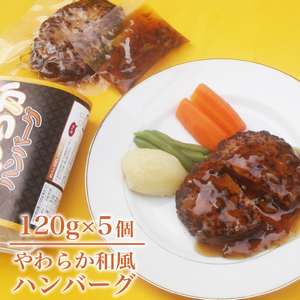 手作り やわらか クラフト ハンバーグ 120g × 5個 ソース付 無添加 国産 野菜 たっぷり 低カロリー 家族へのこだわり惣菜 