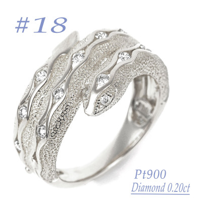 
            PT900 ダイヤ0.20CT 蛇リングγ　RCR0013DI-P #18【1540247】
          