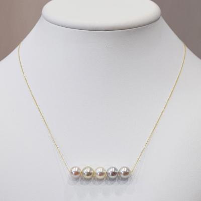 ふるさと納税 天草市 あこや真珠 ナチュラル 無調色 ネックレス 8mm - 8.5mm K18YG_S101-415 |  | 03