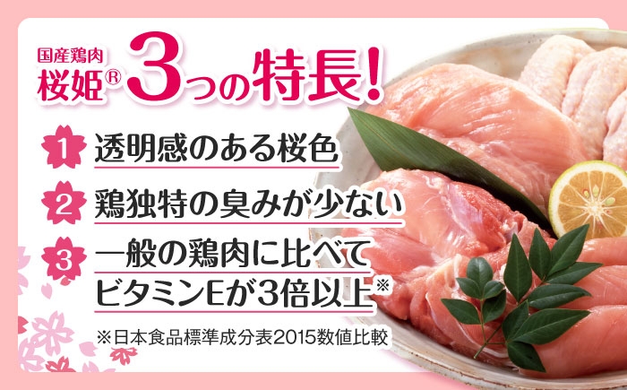 桜姫 国産鶏肉 鶏肉 鶏 とり肉 ムネ むね肉 鶏むね肉 冷凍 北海道 