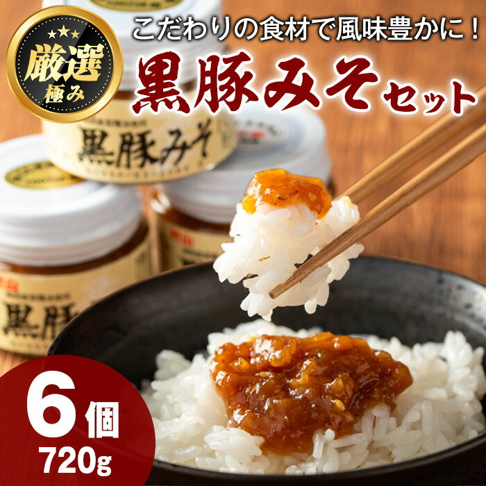 【ふるさと納税】鹿児島特産！黒豚みそ(120g×6個) 味噌 調味料 黒豚味噌 豚味噌【村山製油】【0131304a】