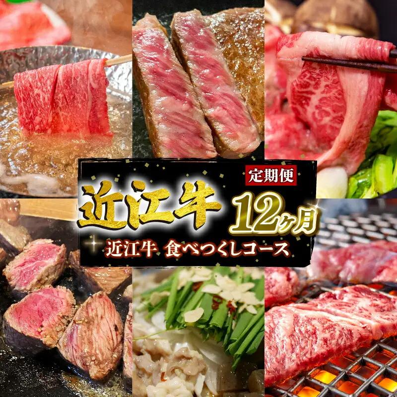 定期便 12回  特選近江牛食べつくしコース ( 定期便 1年 ステーキ肉 焼肉 焼き肉 定期便 ほほ肉 定期便 肉 モモ肉 定期便 バラ肉 定期便 肩ロース肉 定期便 赤身肉 定期便 サーロイン肉 定期便 リブロース肉 定期便 サイコロステーキ 肉 定期便 ホルモン 肉 定期便 赤身肉 定期便 サイコロ肉 希少部位 特選焼き肉 特選焼肉  黒毛和牛 お弁当 ブランド 肉 近江牛 定期便 毎月 定期便 三大和牛 お肉 国産牛肉 定期便 国産和牛肉 定期便 滋賀県 竜王 神戸牛 松阪牛 に並ぶ 日本三大和牛 
